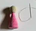 Wild Rose Fairy Amigurumi Pattern step 4 - final assembly and finishing