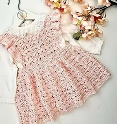 Baby Girls Ruffle Dress Pattern step 3 - details and accessories