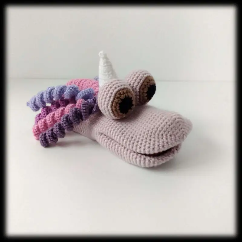Free Intermediate crochet pattern: Unicorn Hand Puppet Amigurumi Pattern - Easy to follow tutorial