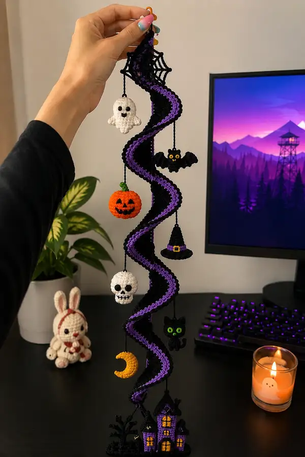 Halloween Spiral Mobile Amigurumi Pattern