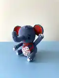 Elephant Amigurumi Pattern step 1 - construction progress