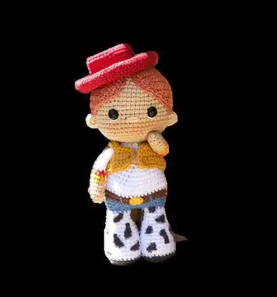Jessy and Woody The Toy Story Amigurumi Pattern step 4 - final assembly and finishing