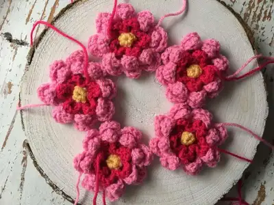 The Garden of Joy Pattern step 2 - assembly progress