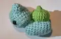 Bulbasaur Amigurumi Pattern step 3 - details and accessories