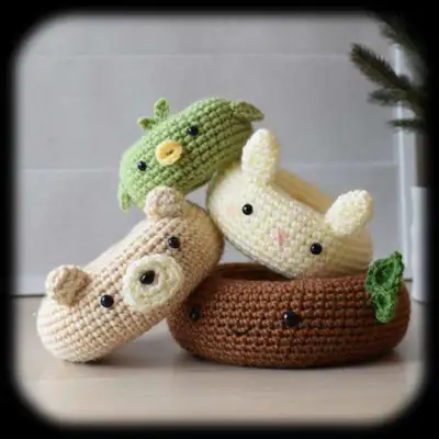 Forest Friends Amigurumi Pattern step 4 - final assembly and finishing