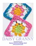 Daisy Granny Crochet Square Pattern step 2 - assembly progress