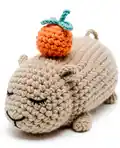 Capybara Amigurumi Pattern step 1 - construction progress
