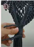 Macrame Bat Wall Hanging Pattern step 2 - assembly progress