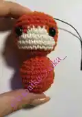 Baby Fox in Apple Bag Amigurumi Pattern step 3 - details and accessories
