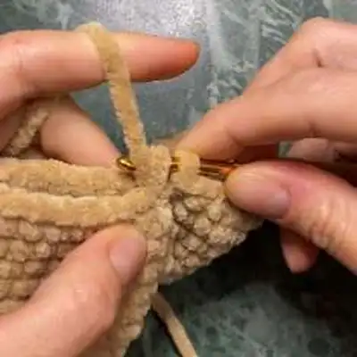 Deer Crochet Amigurumi Pattern step 2 - assembly progress
