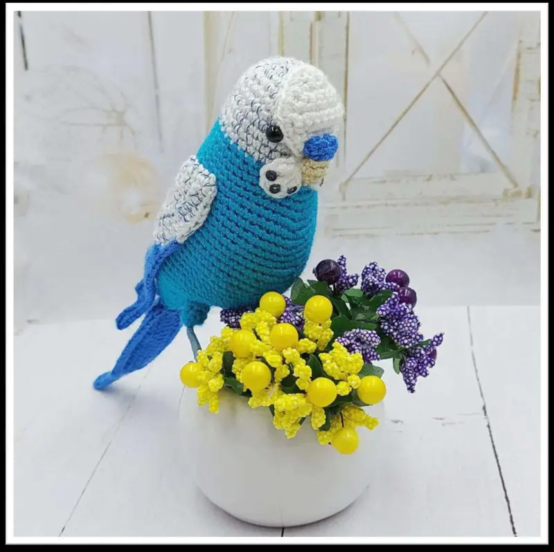 Free Intermediate crochet pattern: Budgerigar Amigurumi Pattern - Easy to follow tutorial