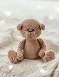 Little Teddy Bear Amigurumi Pattern step 1 - construction progress