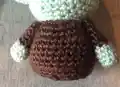 Baby Alien Amigurumi Pattern step 3 - details and accessories