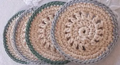 Circular Coasters Pattern step 2 - assembly progress