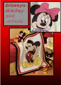 Mickey & Minnie Afghans Pattern step 1 - construction progress