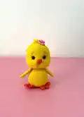 Chick Amigurumi Pattern step 2 - assembly progress
