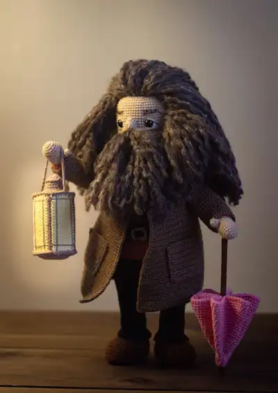 Giant-Forester Amigurumi Pattern step 1 - construction progress