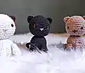 Adorable Kitten Amigurumi Pattern step 1 - construction progress