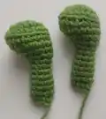 Hulk Amigurumi Pattern step 3 - details and accessories