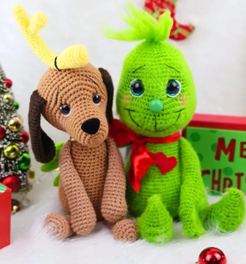 Free Intermediate crochet pattern: Baby Grinch Amigurumi Pattern - Easy to follow tutorial