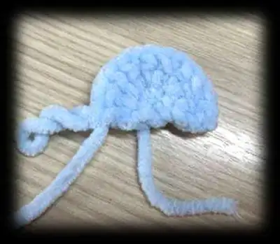 Plush Backpack Dragon Pattern step 2 - assembly progress