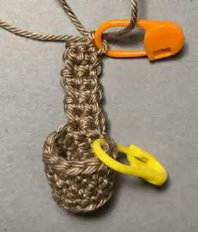 Leaf Spirit Amigurumi Pattern step 4 - final assembly and finishing