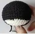 Batman Mini Amigurumi Pattern step 3 - details and accessories