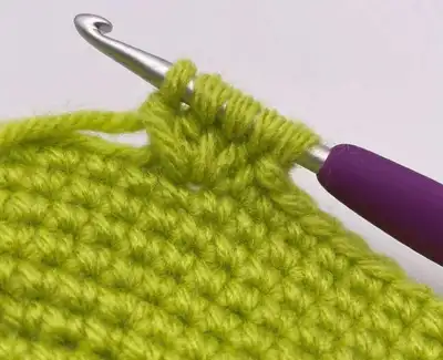 Loafie the bread loaf Amigurumi Pattern step 2 - assembly progress