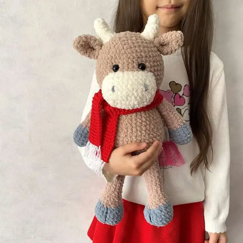 Free Intermediate crochet pattern: Bull Amigurumi Pattern - Easy to follow tutorial