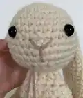 Boho Bunny Amigurumi Pattern step 3 - details and accessories