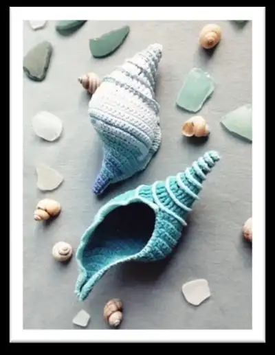 Tulip Shell Amigurumi Pattern step 3 - details and accessories