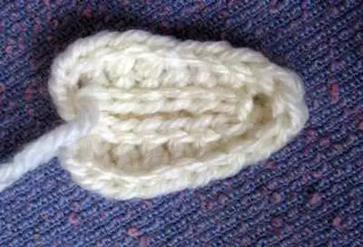 Hoppy Baby Bunny Slippers Pattern step 4 - final assembly and finishing