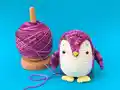 Brian the Penguin Amigurumi Pattern step 1 - construction progress
