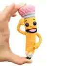 Bobby the Pencil Amigurumi Pattern step 1 - construction progress