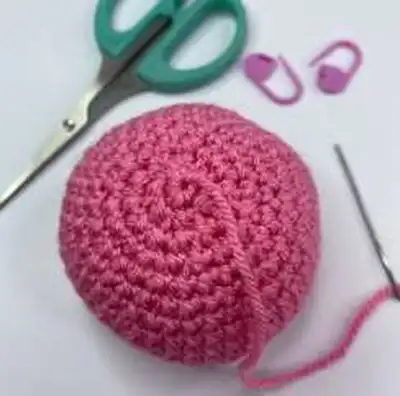 Pearodactyl Amigurumi Pattern step 2 - assembly progress