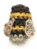 Crochet bumblebees Amigurumi Pattern step 2 - assembly progress