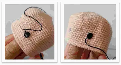 MIMOSA BABY Amigurumi Pattern step 3 - details and accessories
