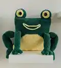 Frog Pillow Amigurumi Pattern step 1 - construction progress
