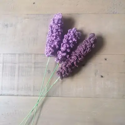 Lavender plant Pattern step 1 - construction progress
