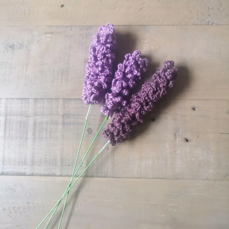 Free Beginner Friendly crochet pattern: Lavender plant Pattern - Easy to follow tutorial