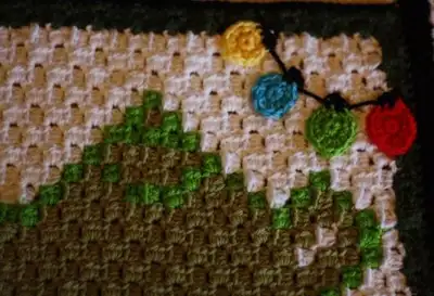The Office Appliques Pattern step 3 - details and accessories