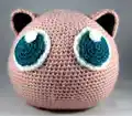 Jigglypuff Amigurumi Pattern step 4 - final assembly and finishing