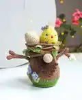 Tree Gnome Amigurumi Pattern step 1 - construction progress