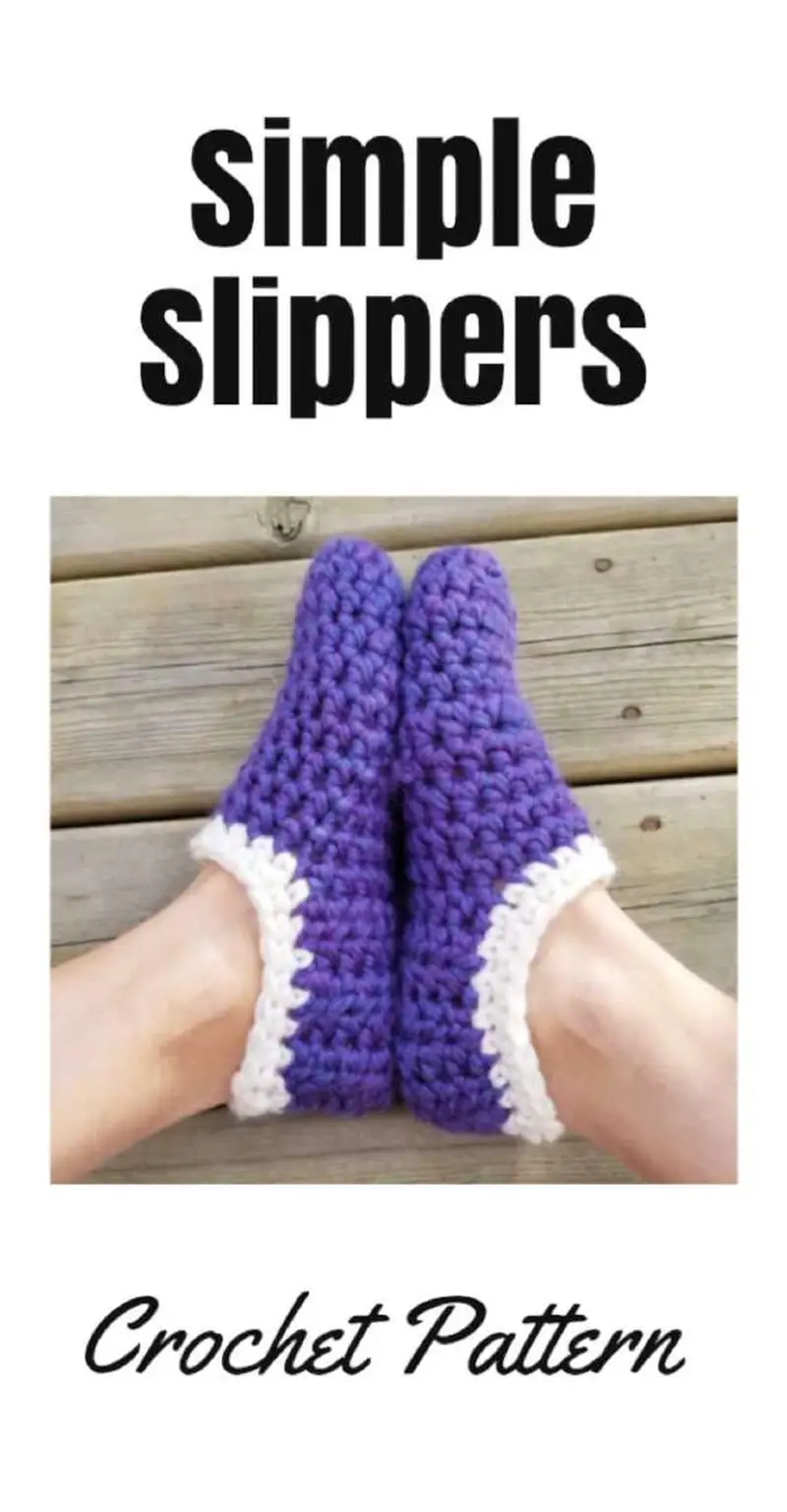 Free Beginner Friendly crochet pattern: Simple Slippers Pattern - Easy to follow tutorial