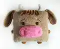 Pillow-bull Amigurumi Pattern step 1 - construction progress