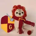 Lion Gryffin Amigurumi Pattern step 1 - construction progress