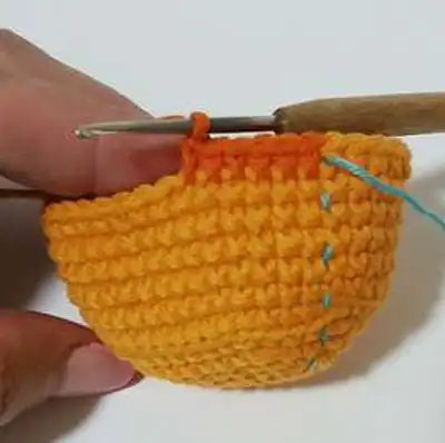 Nativity Scene Shepherd Bull and Donkey Amigurumi Pattern step 2 - assembly progress