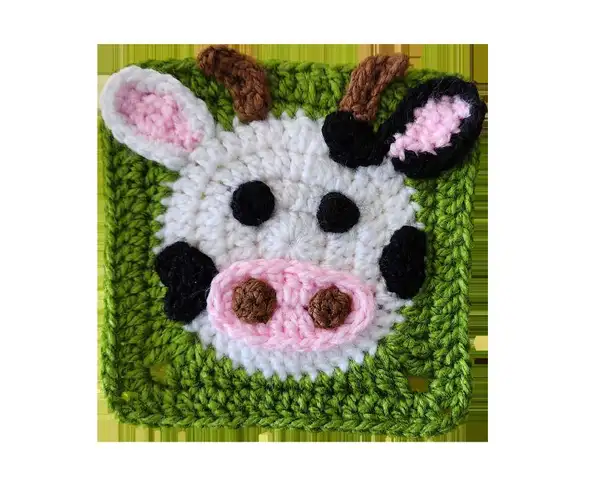 Cow Granny Square Amigurumi Pattern