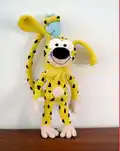 Marsupilami Amigurumi Pattern step 3 - details and accessories