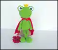Frog Prince Amigurumi Pattern step 1 - construction progress